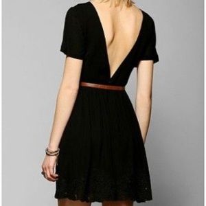 NWOT Urban Outfitters black eyelet dress